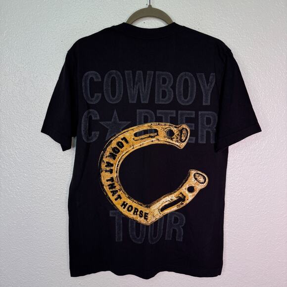 Beyonce Cowboy Carter Tour Shirt Medium Chardonneigh Horse Gold T Concert Merch - Picture 2 of 12